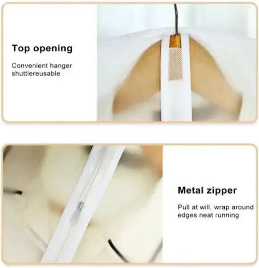 Mulex Fabric Hanging Storage Case For Clothes 60x60x120cm 1pcs