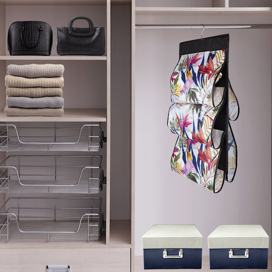 Guess Fabric Hanging Clothes Organizer 72x42cm