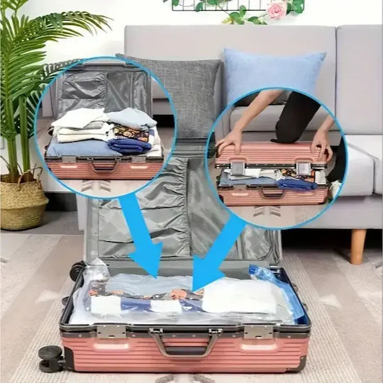 Tpster Plastic Storage Bag For Clothes Airtight and with Vacuum 80x100cm 1pcs