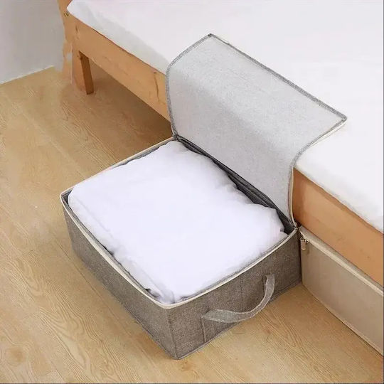 Tpster Fabric Storage Case For Clothes in Gray Color 80x45x15cm 1pcs