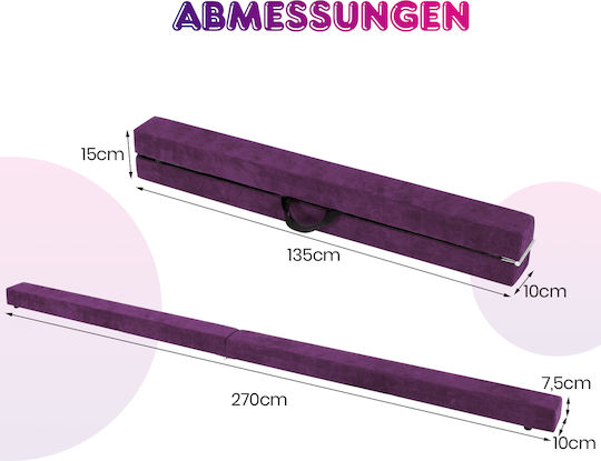 Costway Purple Balance Platform 270x10x15cm