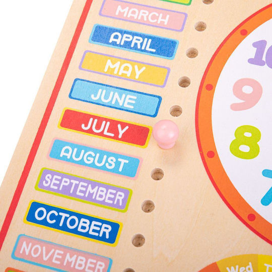 Bigjigs Toys Calendar Months Days Date Time