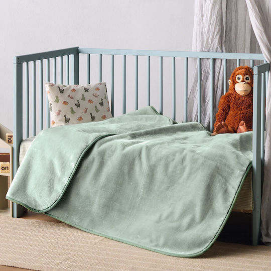Kentia Blanket Nursery Swaddling Blankets Baby Notte Green 80x100cm