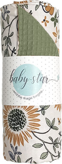 Baby Star Wickeltuch für Kinderzimmer Forest Friends 75x100cm