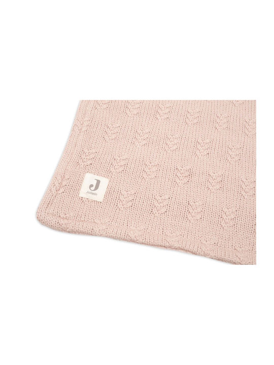 Jollein Одеяло Детски пелени за пелени Плетено Розов Wild Rose 100x75см.