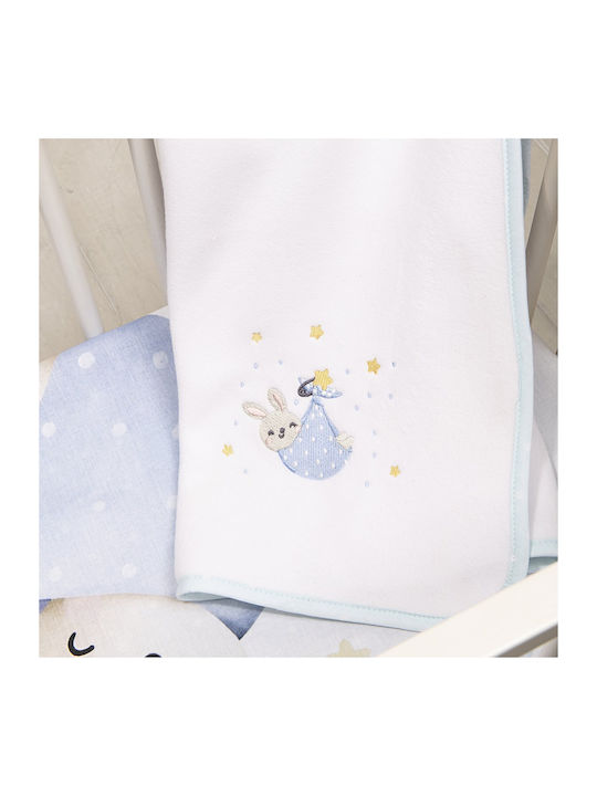 Nima Blanket Nursery Swaddling Blankets Little Fleece White 80x110cm