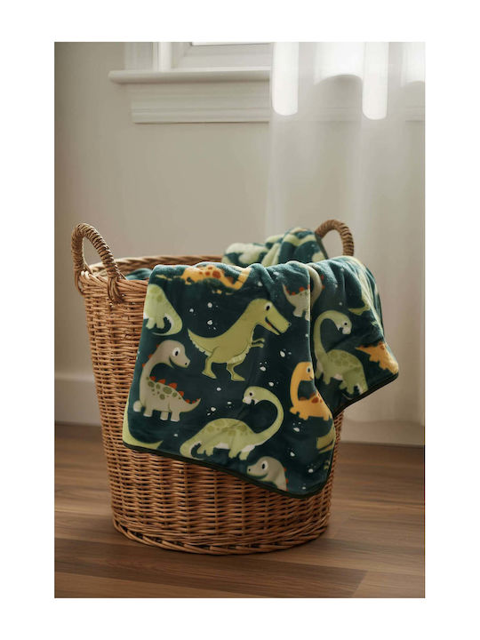 Astron Italy Baby Blanket Cot Dinosaurs 110x140cm
