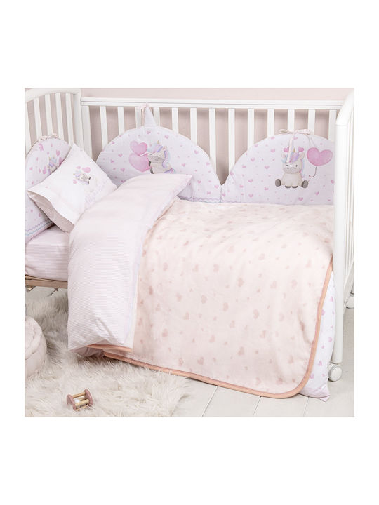 Nima Blanket Nursery Swaddling Blankets Velvet Pink 80x110cm