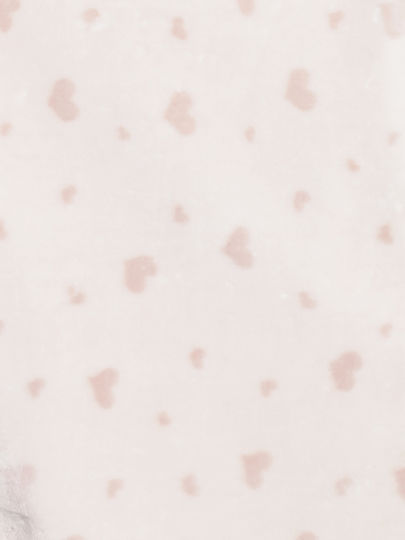 Nima Blanket Cot Velvet Pink 110x140cm