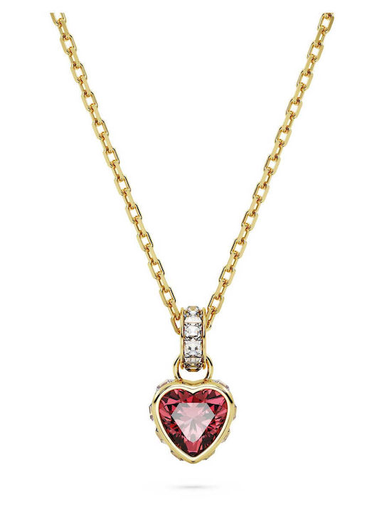 Stilla Colier cu Design Inimă Placat cu Aur cu Zircon 5648750