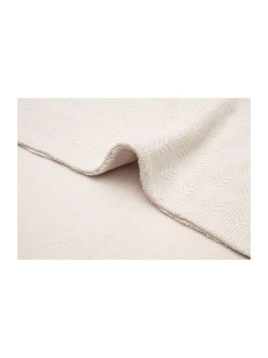 Jollein Blanket Nursery Swaddling Blankets Knitted Beige Oatmeal 75x100cm