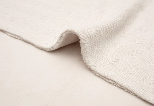Jollein Pătură Pepinieră Swaddling pături Tricotat Bej Oatmeal 75x100cm