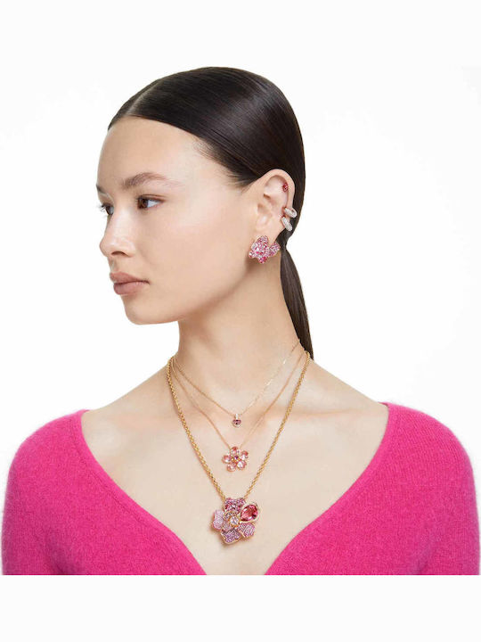 Stilla Colier cu Design Inimă Placat cu Aur cu Zircon 5648750