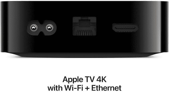 Apple TV-Box 4K 3RD GEN MN893MP/A 4K UHD mit WiFi und 128GB Speicherplatz mit Betriebssystem tvOS und Siri