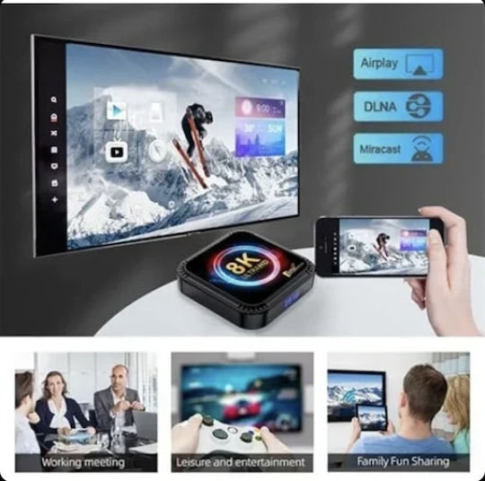 ТВ кутия RK3528 4K UHD с WiFi 2GB RAM и 2GB Памет за съхранение с Операционна система Android