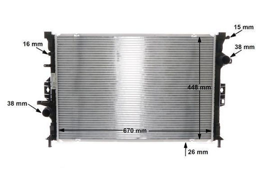 Radiator Engine Cooling Mahle Cr 1748 000s