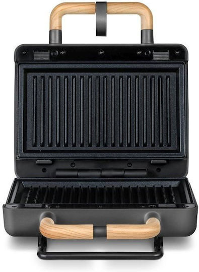 Singer Sandwich Maker with Non-Stick Removable Plates for 2 Sandwiches 800W Gray