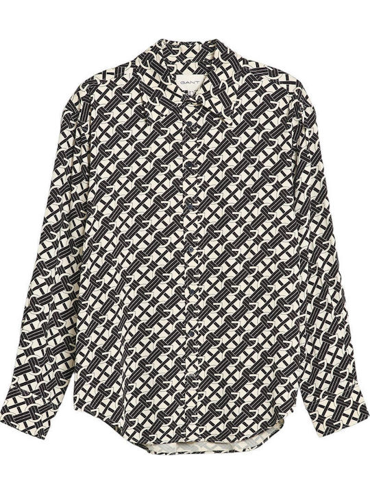 Women's Denim Long Sleeve Shirt White