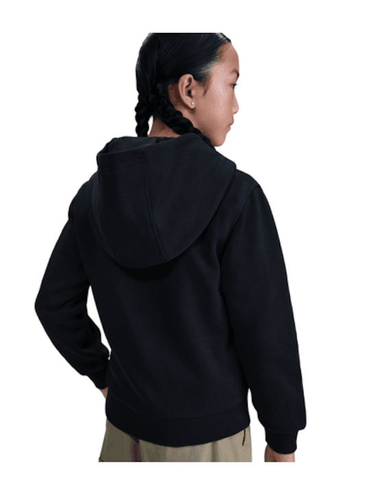 Kids Sweatshirt with Hood and Pockets Black