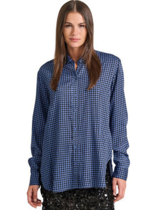Langärmelig Damen Hemd Plaid Geprüft