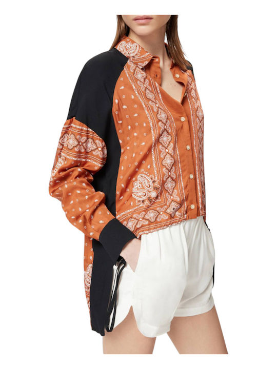 Pinko Clocks Women's Shirt Orange