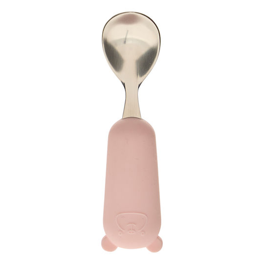 Baby Besteckset aus Metall Rosa 2 Stück