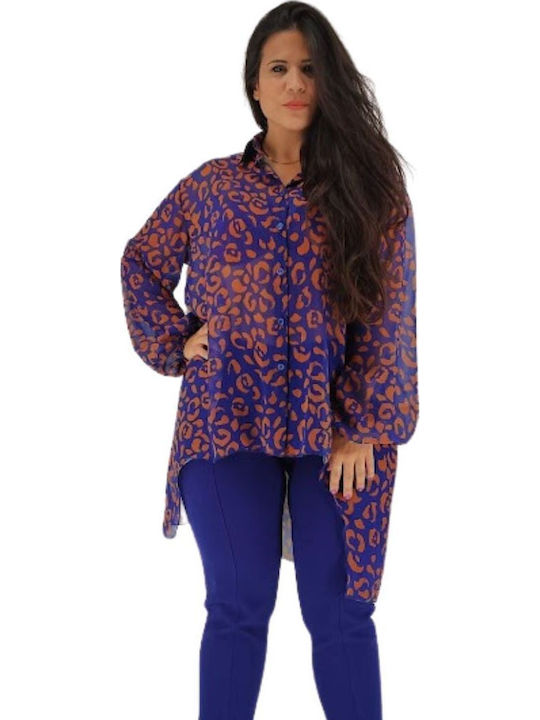 Women's Long Sleeve Shirt Blue