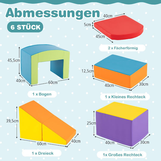 Costway aus Stoff Mehrfarbig