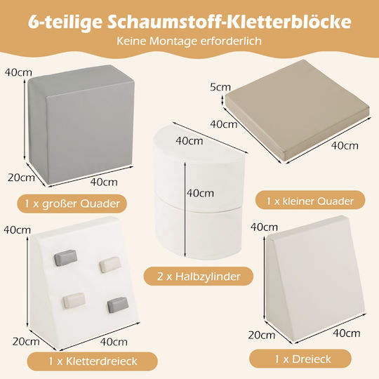 Costway aus Stoff 40x40x20cm. Mehrfarbig