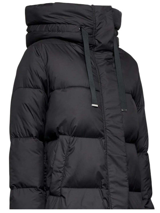 Damen Puffer Jacke für Winter Black