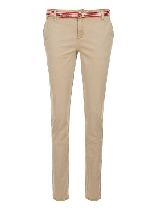 Red Label Damen Chino Hose Beige