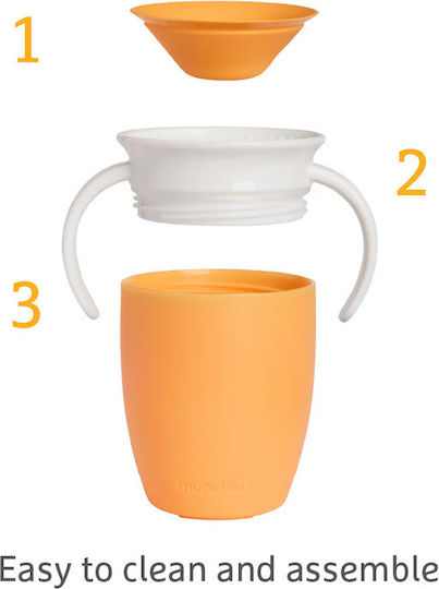 Munchkin Toddler Cup Miracle 360° Trainer Cup Plastic Orange 207ml For 6m+