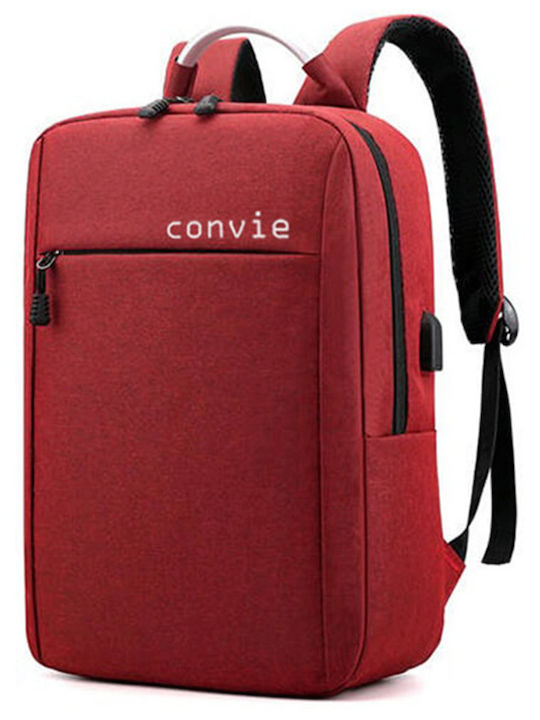 Convie Τσάντα Πλάτης Κόκκινη convie_15.6_red