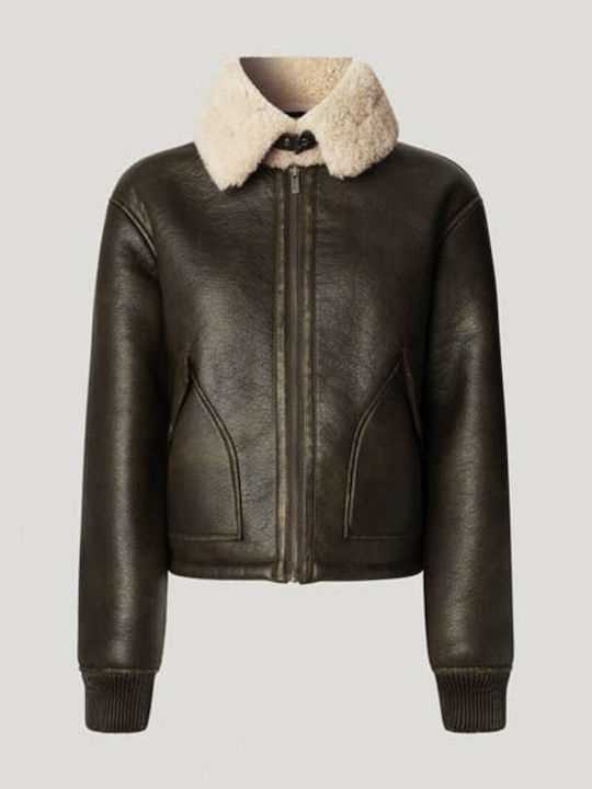Κοντό Γυναικείο Bomber Jacket Γκρι