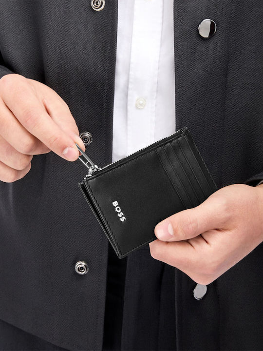 Leather Men's Wallet Cards Black