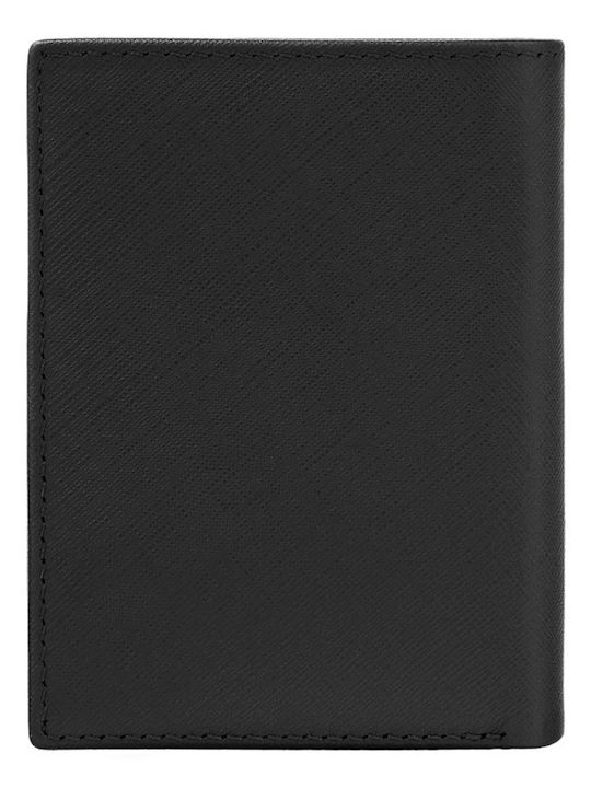 Leather Men's Wallet Cards Black