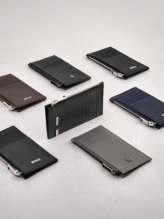 Leather Men's Wallet Cards Gray