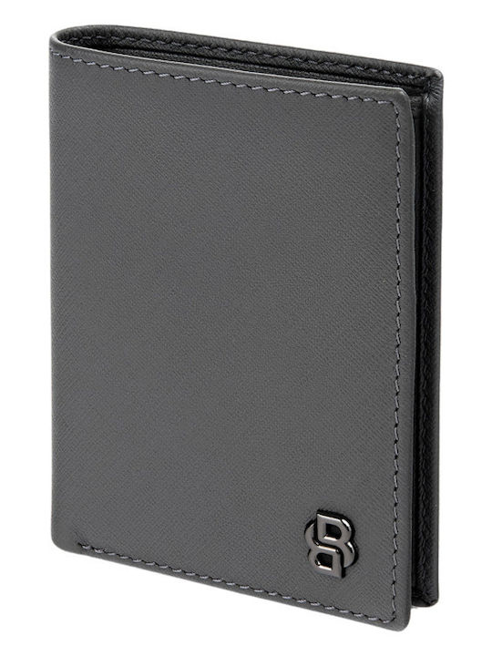 Leather Men's Wallet Cards Gray