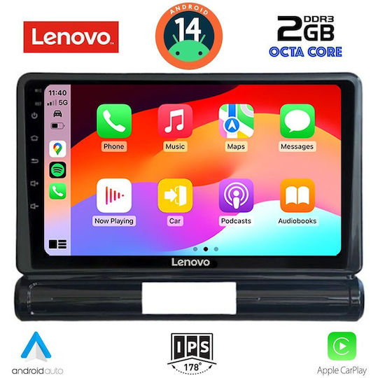Lenovo Ηχοσύστημα Αυτοκινήτου για Citroen C3 / DS3 2016 (Bluetooth/USB/WiFi/GPS/Apple-Carplay/Android-Auto) με Οθόνη Αφής 9"