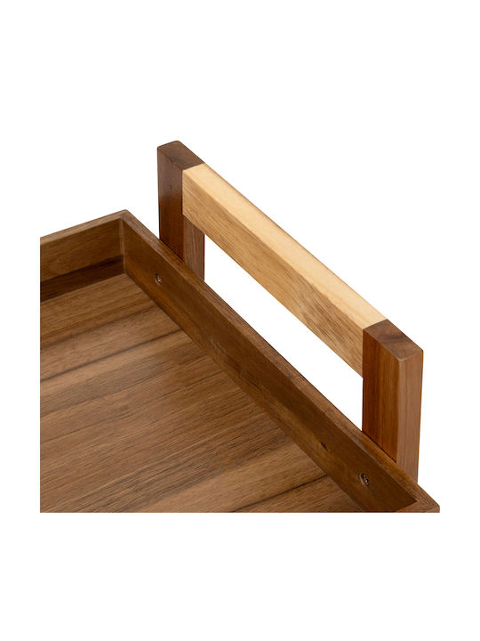 5Five Τρόλεϊ Κουζίνας Ξύλινο 3 Θέσεων Καφέ 40x30.5x84.5cm