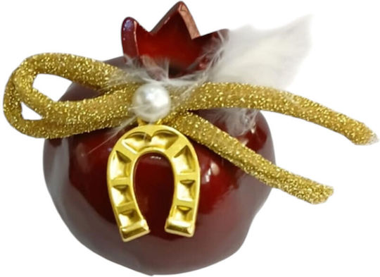 Kalliopi Silver Hanging Lucky Charm Pomegranate Red Ceramic 2026 7x7cm 1pcs Kalliopi Silver Hanging Lucky Charm Pomegranate Red Ceramic 2026 7x7cm 1pcs