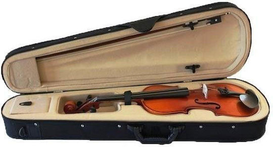 Klassisches Holzgeigen-Set 1/4 Zusätzlich 1/8 Bogen Depox Koffer Inklusive