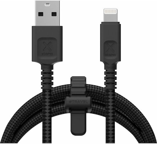 Xtorm USB-A to Lightning Cable 12W Μαύρο 1.5m CX3011