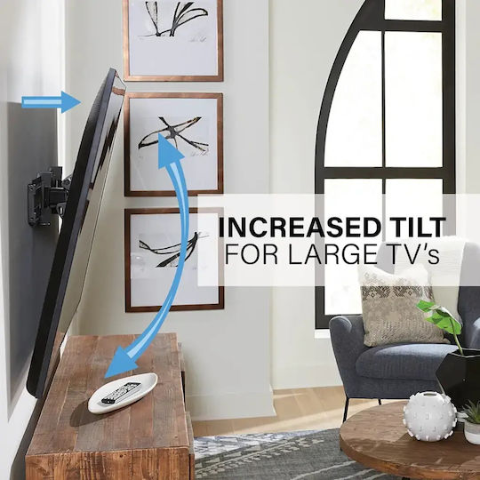 Suport Tv Universal Extensibil de Perete Sanus 81-229 Cm Negru