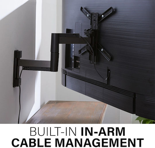 Universal Extendable Wall Tv Mount Sanus 66-140 Cm Black