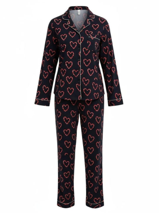 Elite Winter Women's Pyjama Set Blue