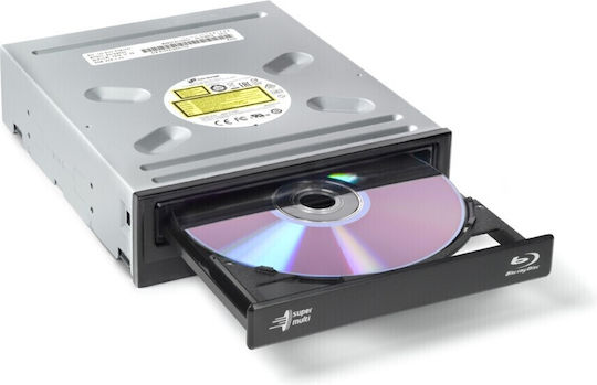 Hitachi-LG Data Storage BH16NS55 Вътрешен Оптично устройство Запис/Четене Blu-Ray / DVD/CD за Настолен Компютър Черен