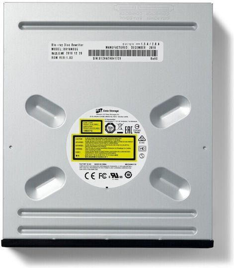 Hitachi-LG Data Storage BH16NS55 Вътрешен Оптично устройство Запис/Четене Blu-Ray / DVD/CD за Настолен Компютър Черен