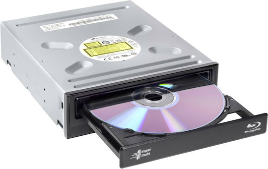 Hitachi-LG Data Storage BH16NS55 Вътрешен Оптично устройство Запис/Четене Blu-Ray / DVD/CD за Настолен Компютър Черен