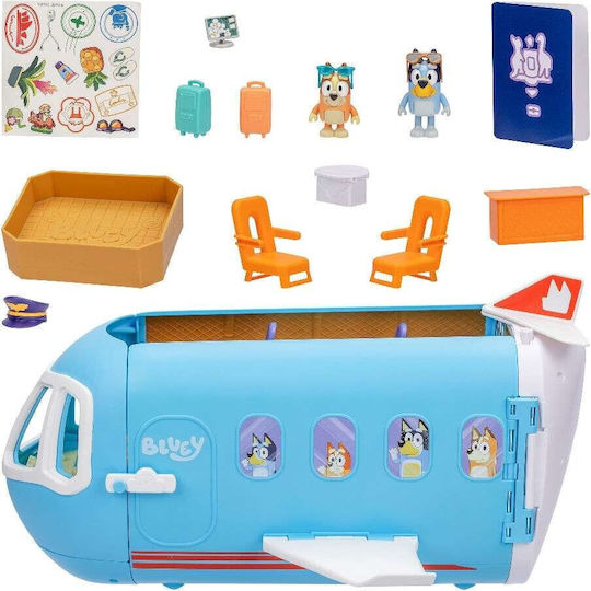 Giochi Preziosi Bluey 3-in-1 Miniatur-Spaßspielzeug Flugzeug für 3+ Jahre